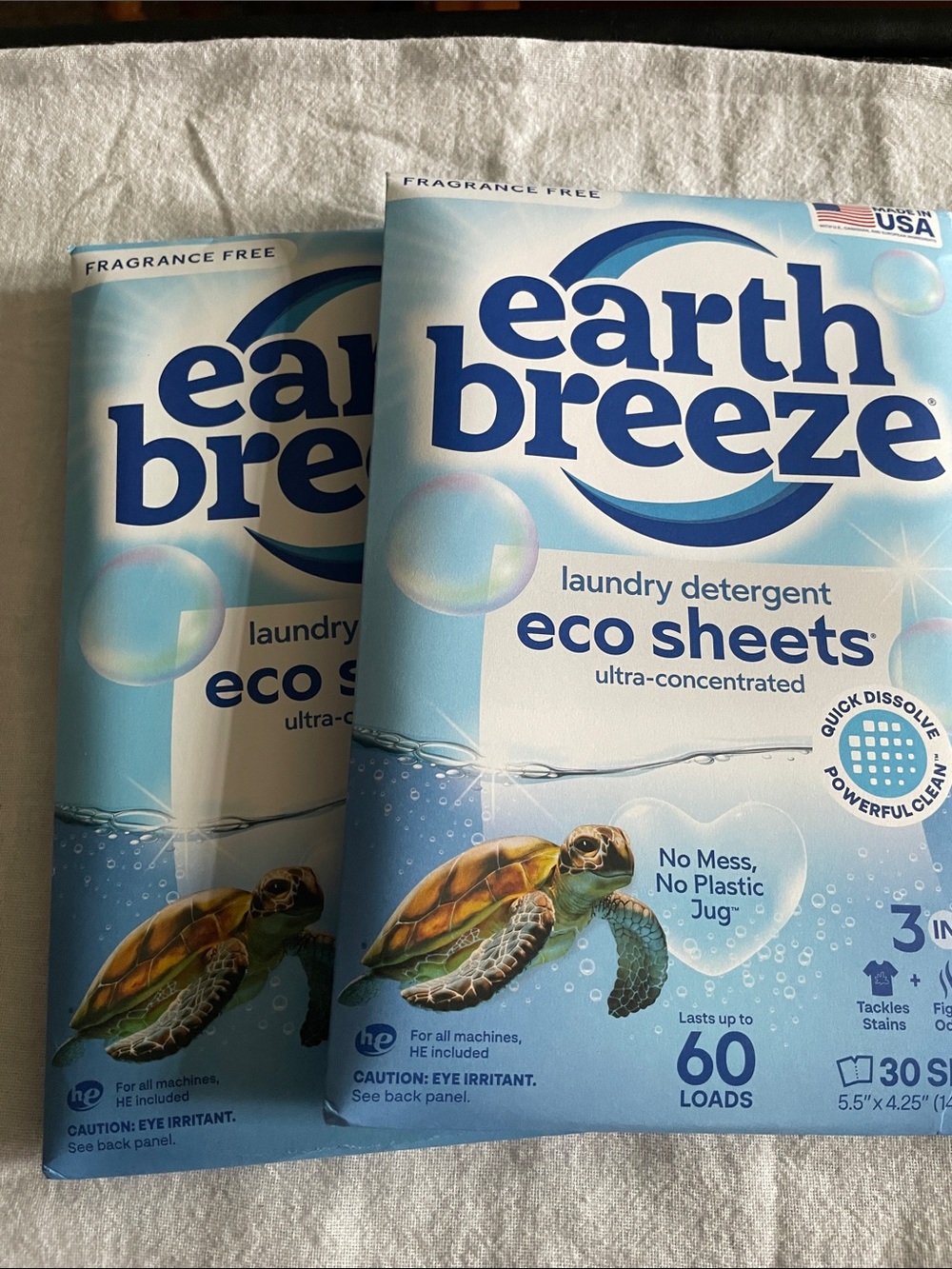 Eco Sheets Laundry Detergent - Fragrance Free Blue